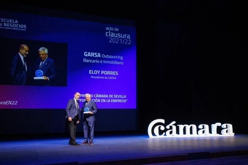 GARSA recibe el premio “Formación en la empresa” otorgado por la Escuela de negocios de la Cámara de Sevilla