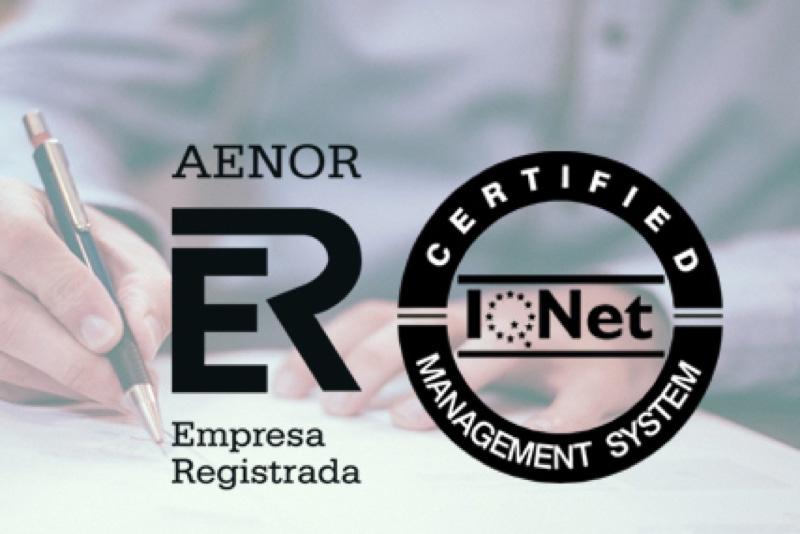 Certificado de calidad Aenor Garsa 2017